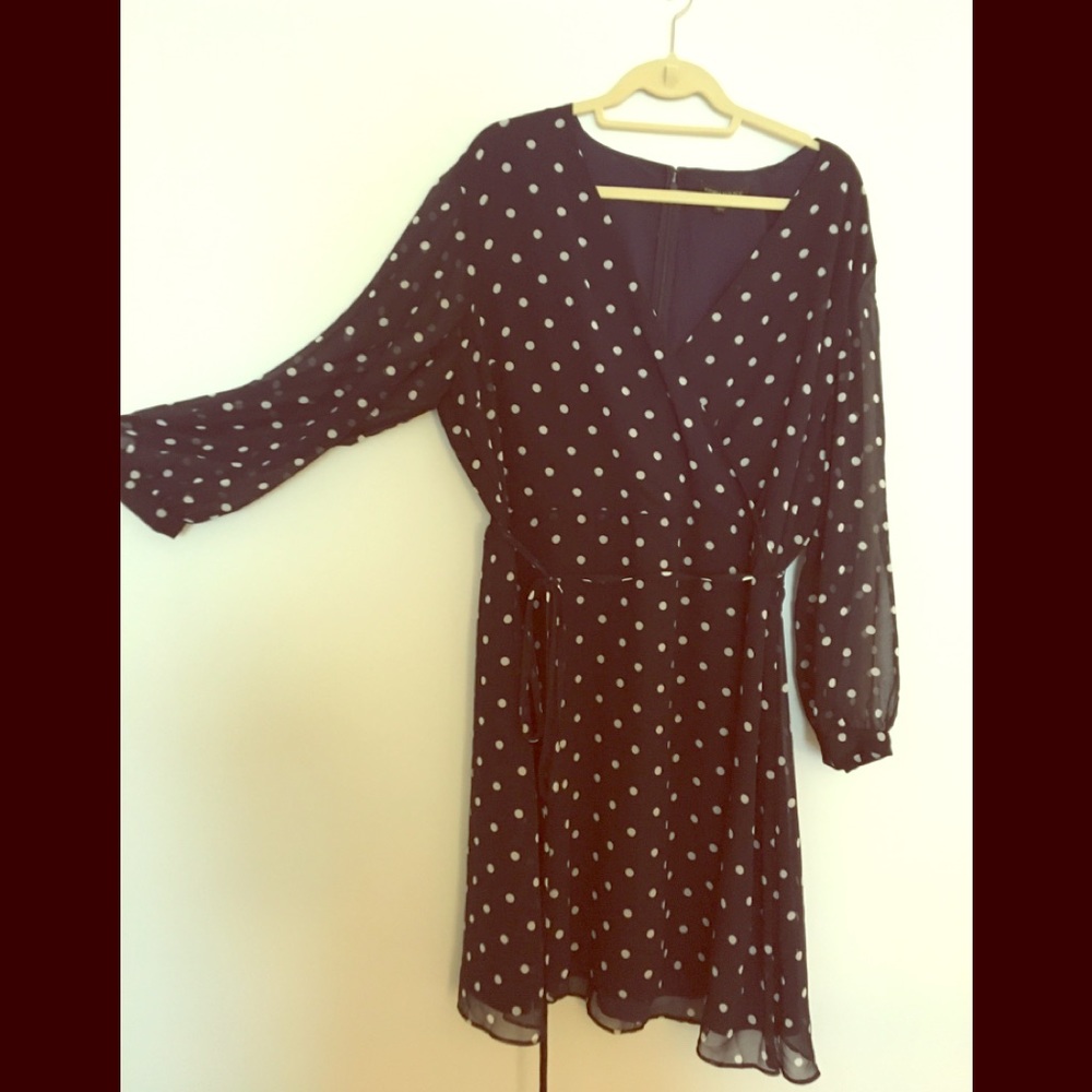 Banana Republic Polka Dot Wrap Dress